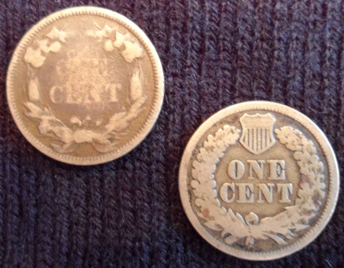 1858 Flying Eagle and 1863 Indian Head ReverseSM.JPG