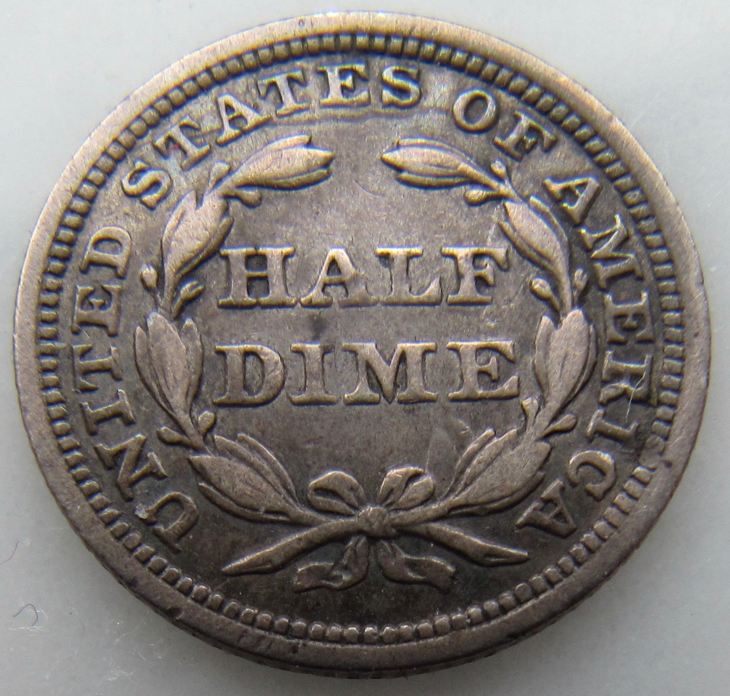 1858 half dime inverted date - low grade - REV  - 1.jpg