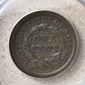 1858 Large Cent - reverse - cropped.jpg