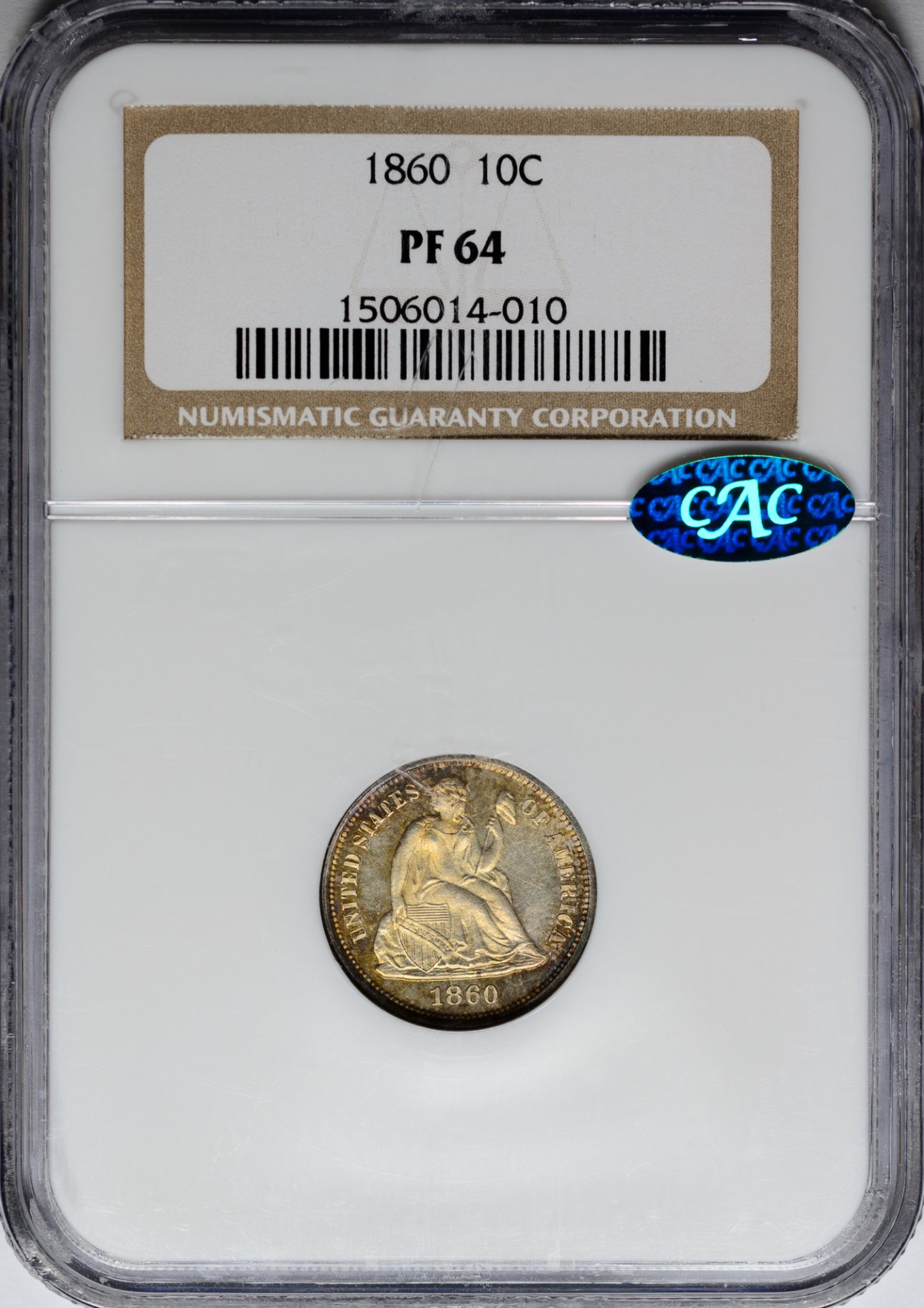 1860 10C PF64 NGC 1506014-010 Obv Slab.jpeg
