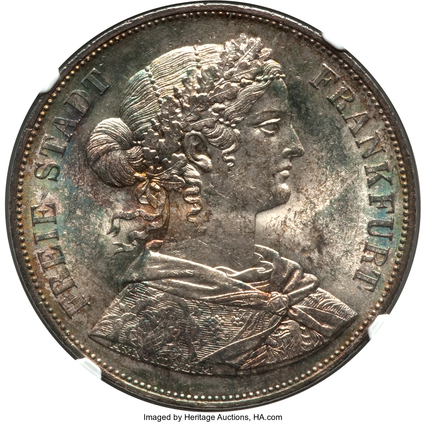 1861 German 2T Obv NGC MS 63.jpg