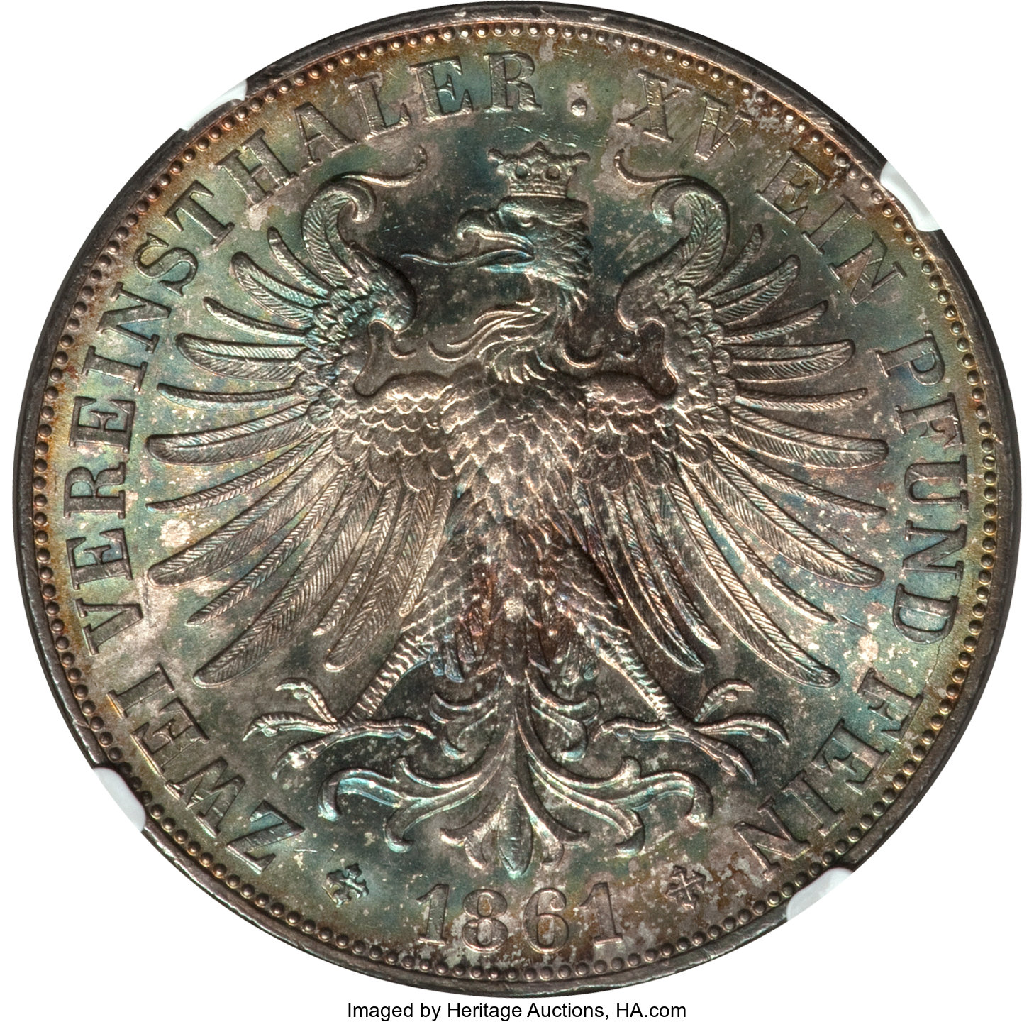 1861 German 2T Rev NGC MS 63.jpg