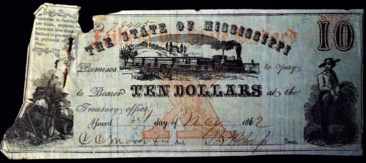 1862 $10.00 Mississippi Cotton Pledge obv.jpg