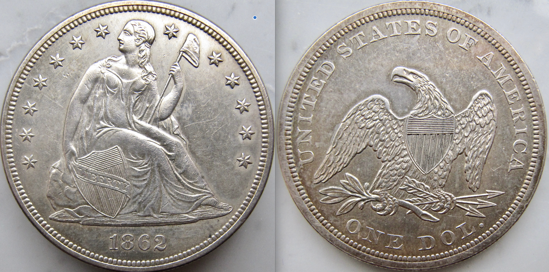 1862 Seated Dollar OBV:REV GP!.png