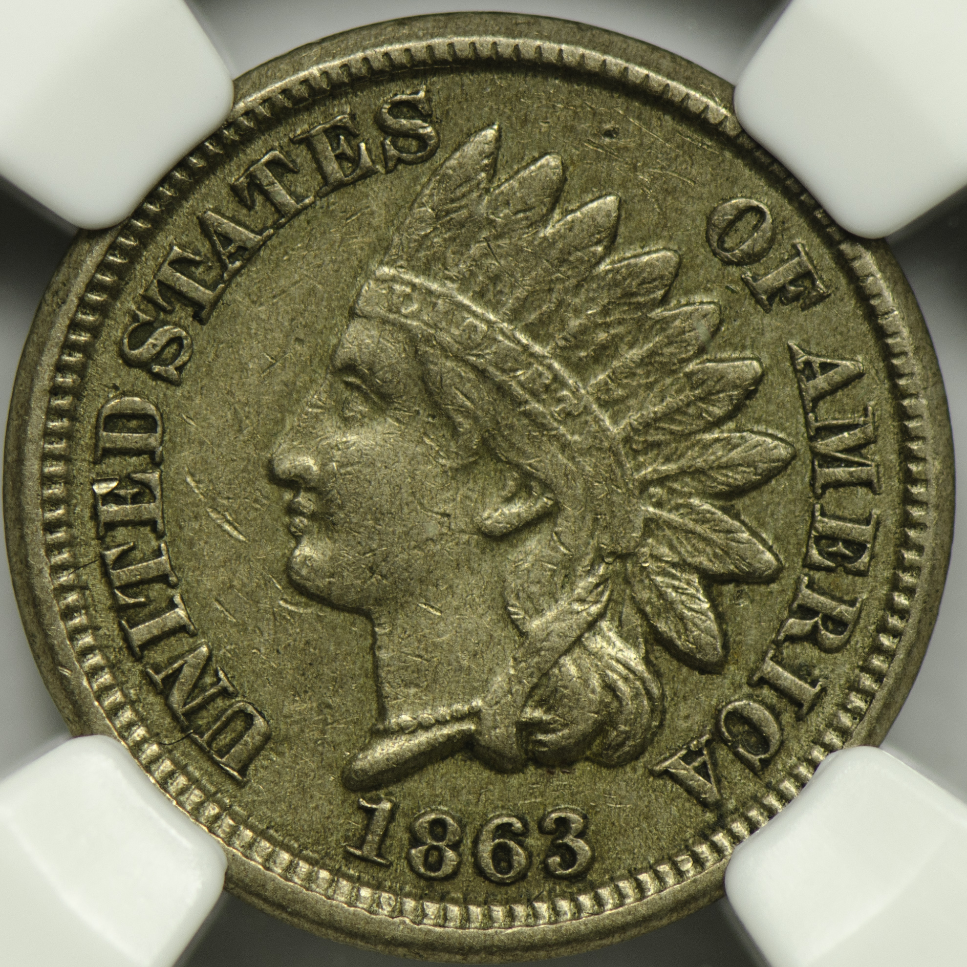 1863 CENT - INDIAN HEAD, COPPER-NICKEL NGC MS 55 Obv Closeup-755.jpg