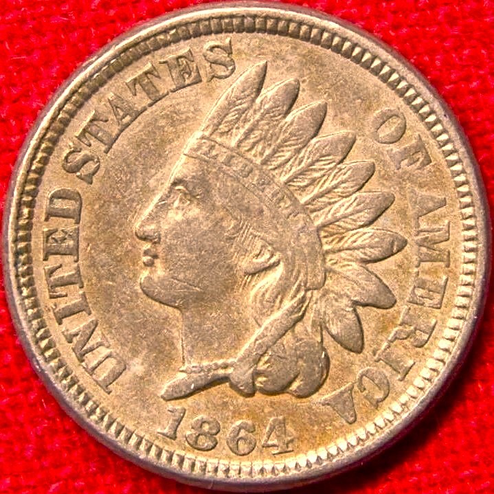 1864 Indian Head Cent obv CN Snow 5.jpg