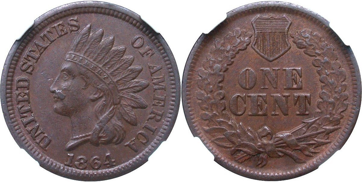 1864 indian with die cud in face AU58BN.jpg