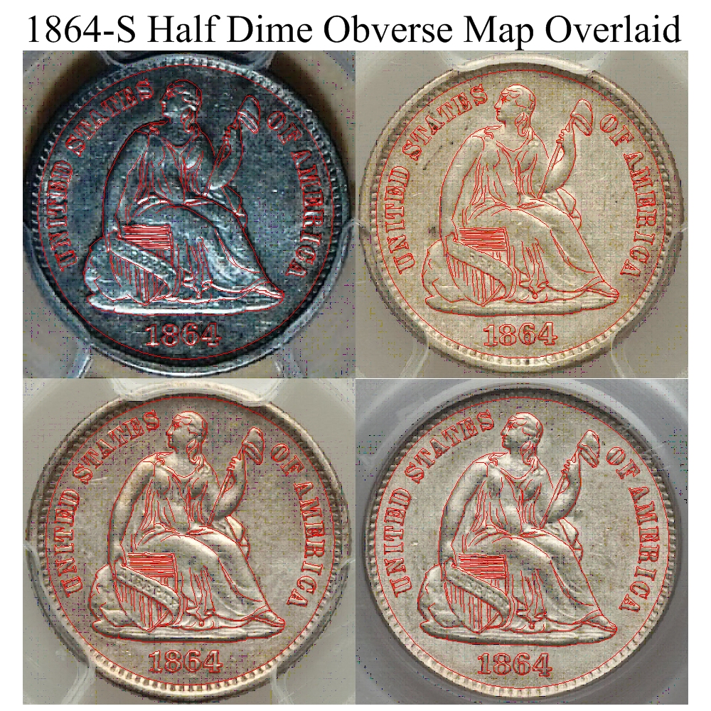 1864 S Half Dime Obverse Map Overlaid.JPG