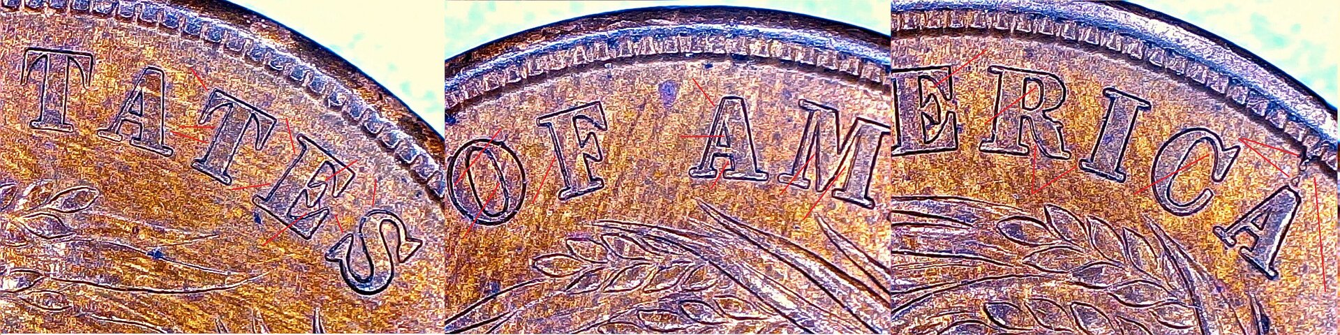 1864 Two Cent Piece Lg Motto Au Mint Error Repunched Date Cracked Die Cuds  Rorate 170'..jpg