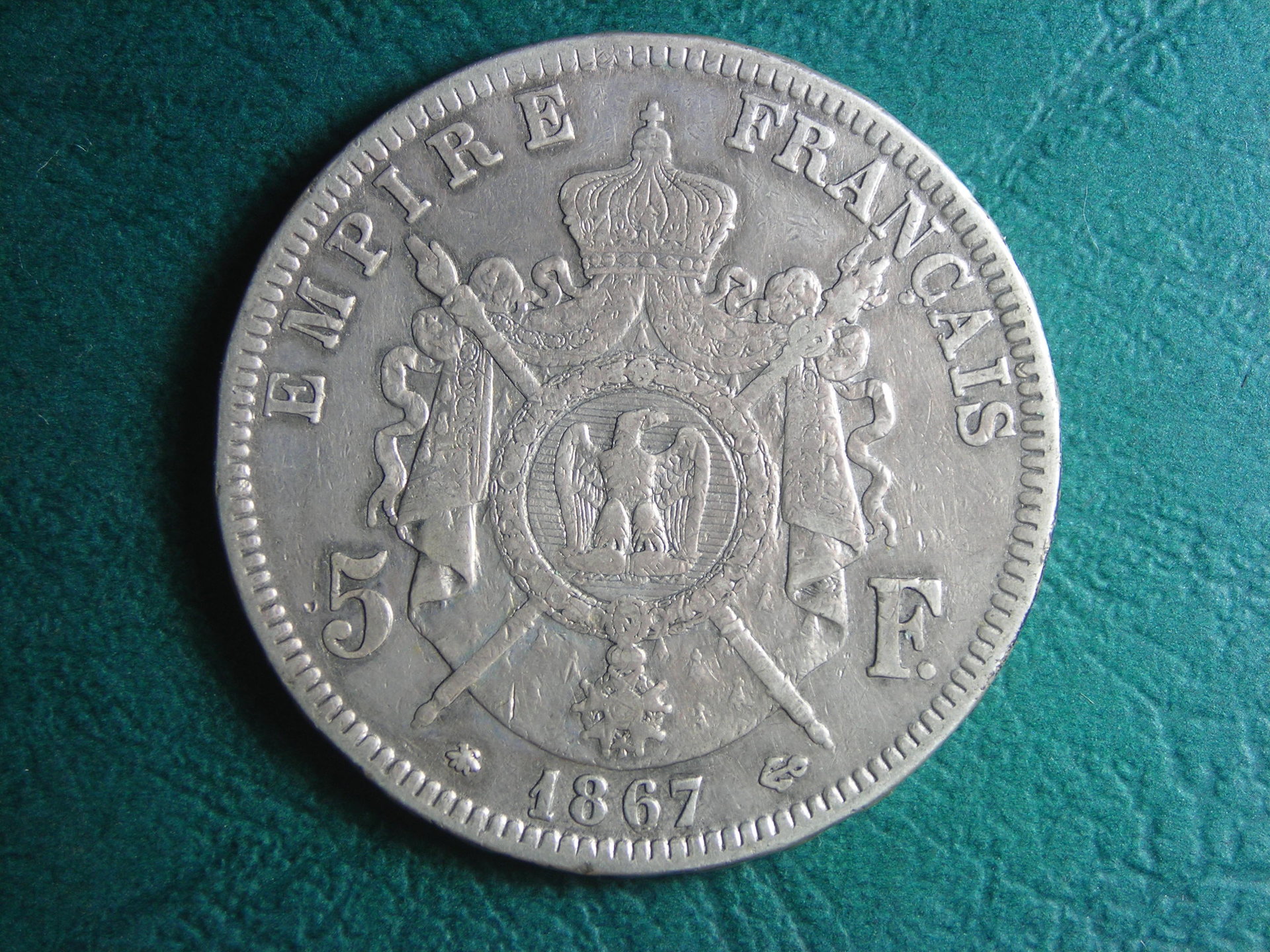 1867 Fr 5 fr rev.JPG