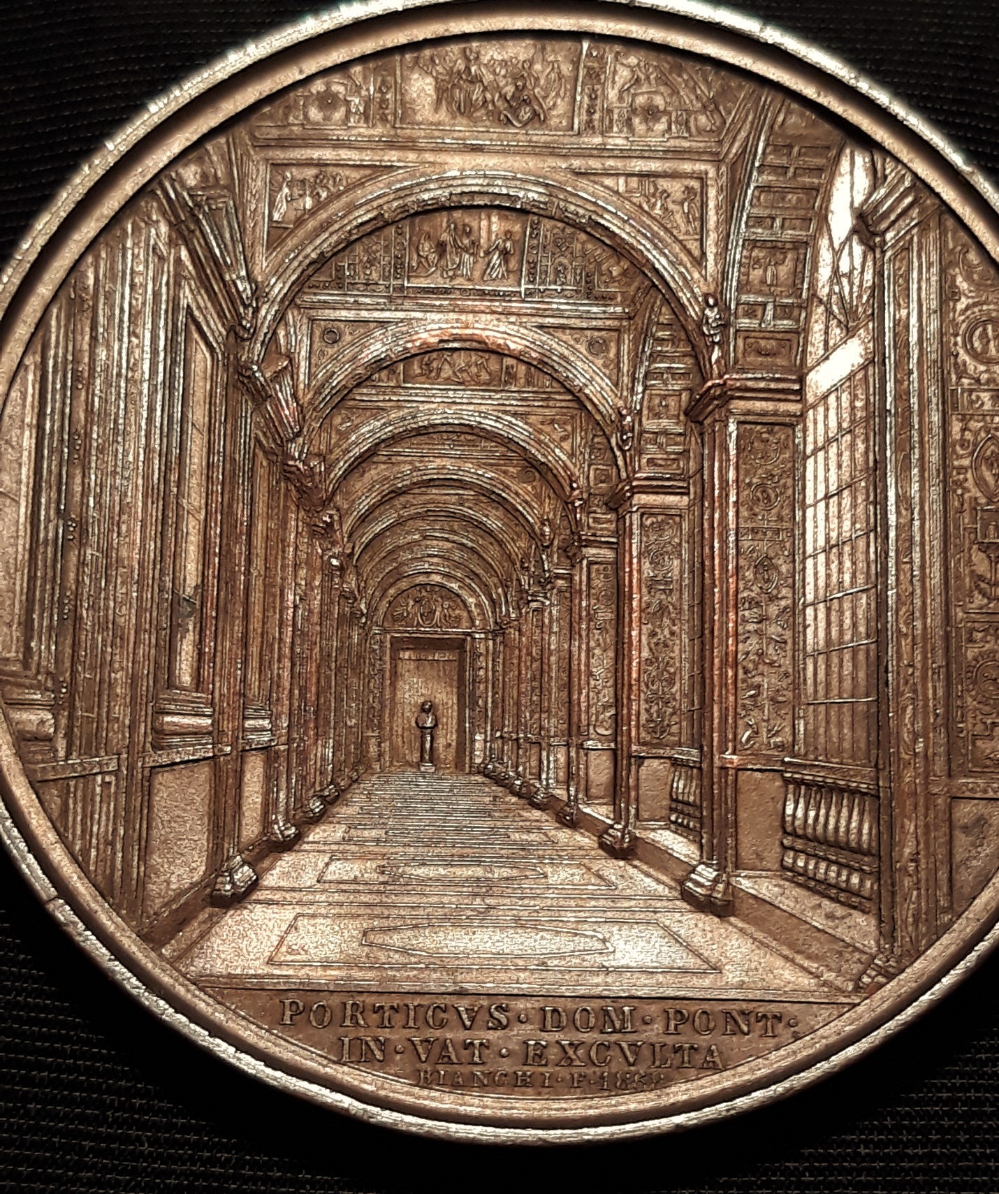 1868 Pope Pius IX Vatican - Raphael Loggias - reverse #1.jpg