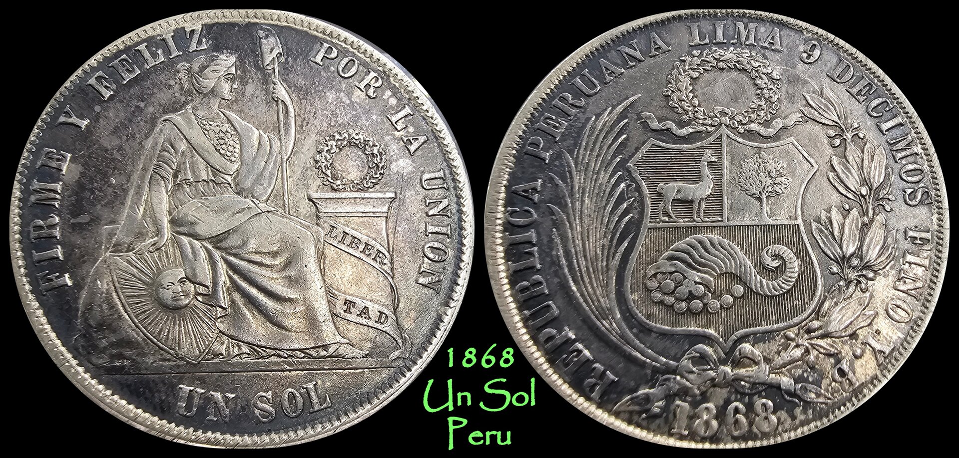 1868 Un Sol Peru.jpg