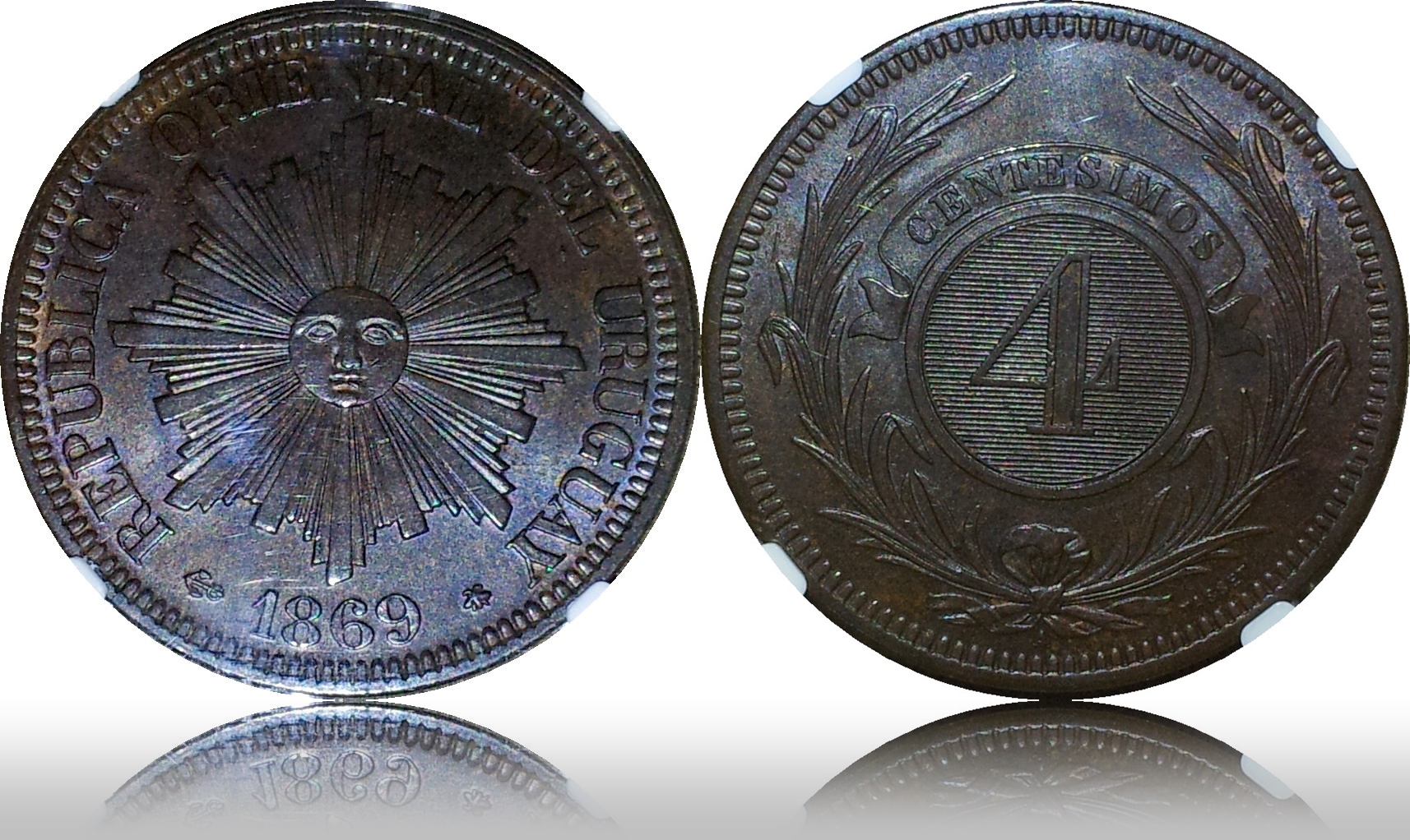 1869 A Uruguay Four Centesimos horiz.jpg