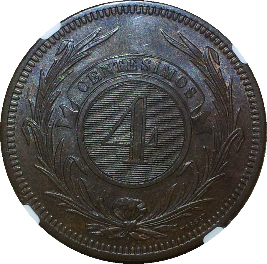 1869 A Uruguay Four Centesimos Rev.JPG