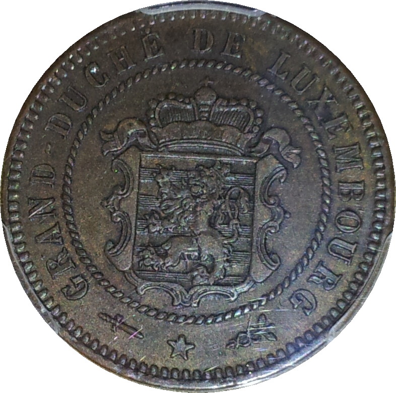 1870 Luxembourg Five Centimes Obv.JPG