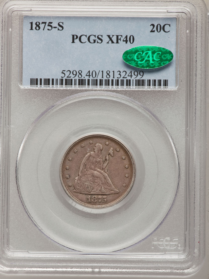 1875 S 20C TWENTY CENT PCGS XF40 18132499 CAC Obv Slab HA med.jpg
