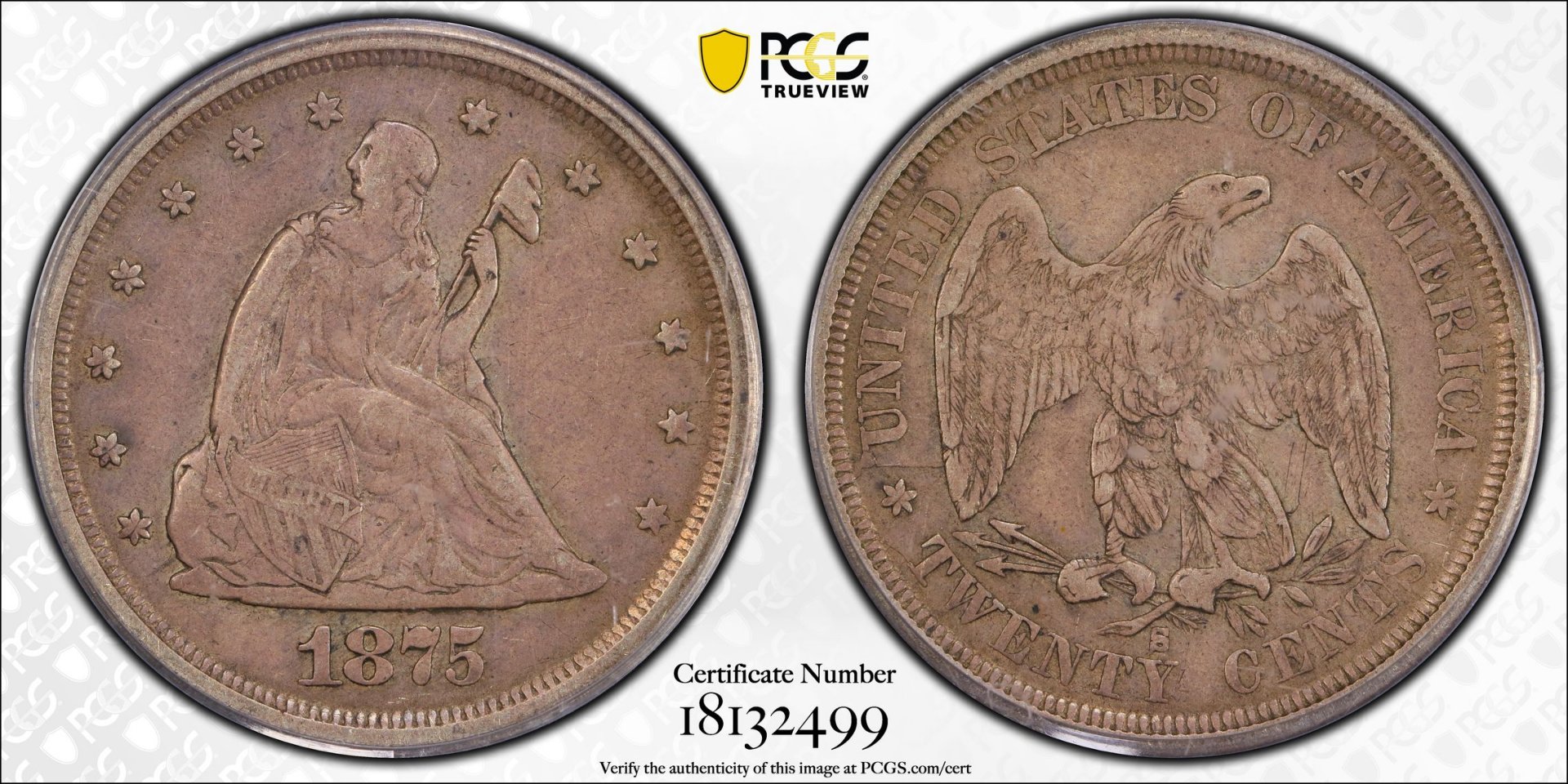 1875 S 20C Twenty-Cent Piece PCGS XF40 18132499 CAC TrueView Full.jpg