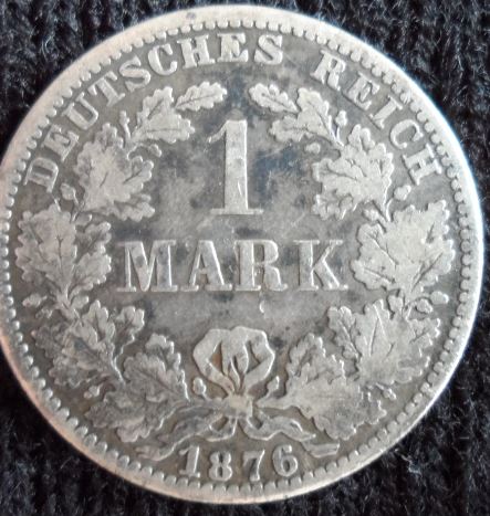 1876 A Germany 1 Deutsche Mark Silver ReverseSM.JPG