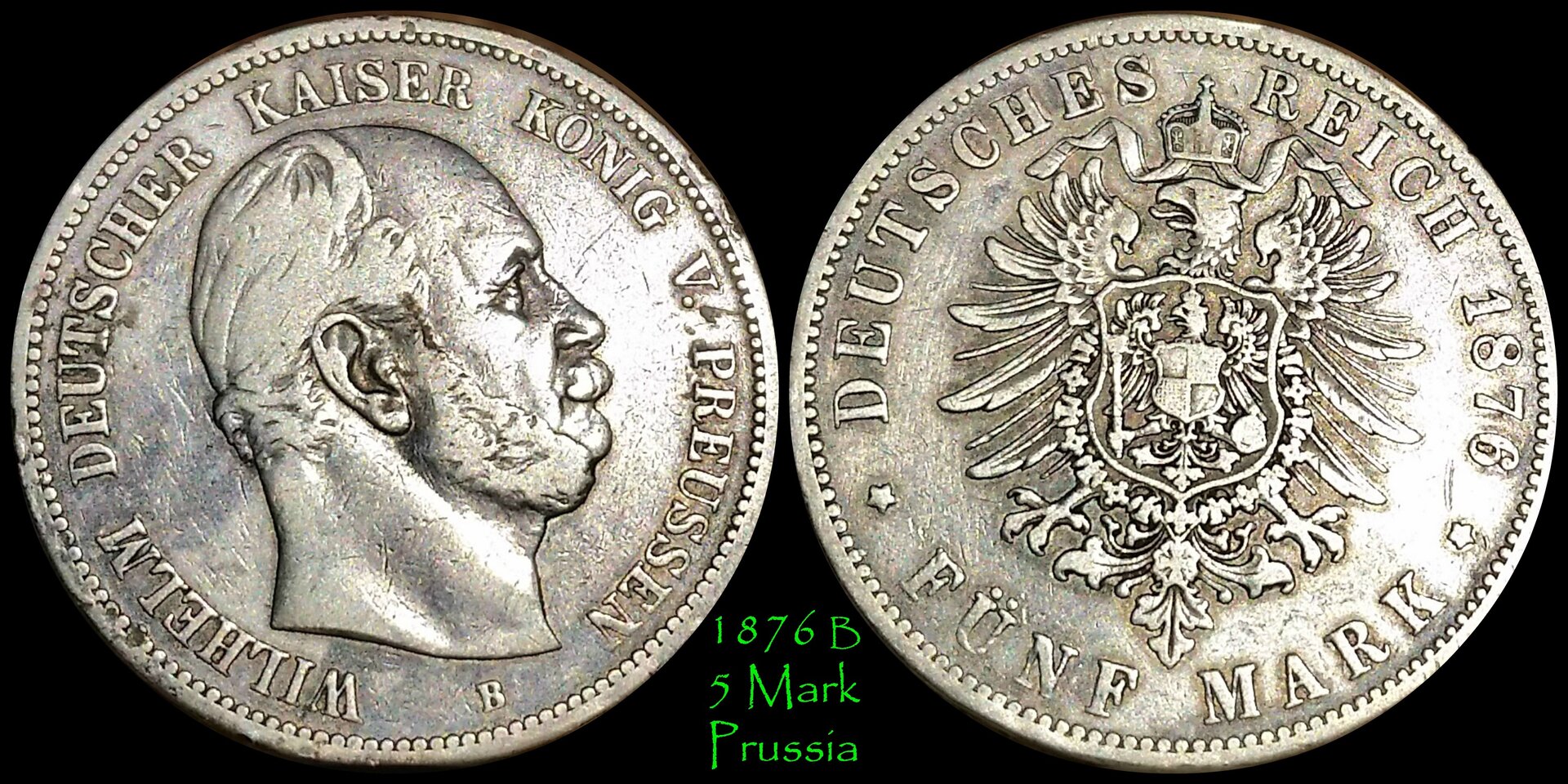 1876 B 5 Mark Prussia.jpg