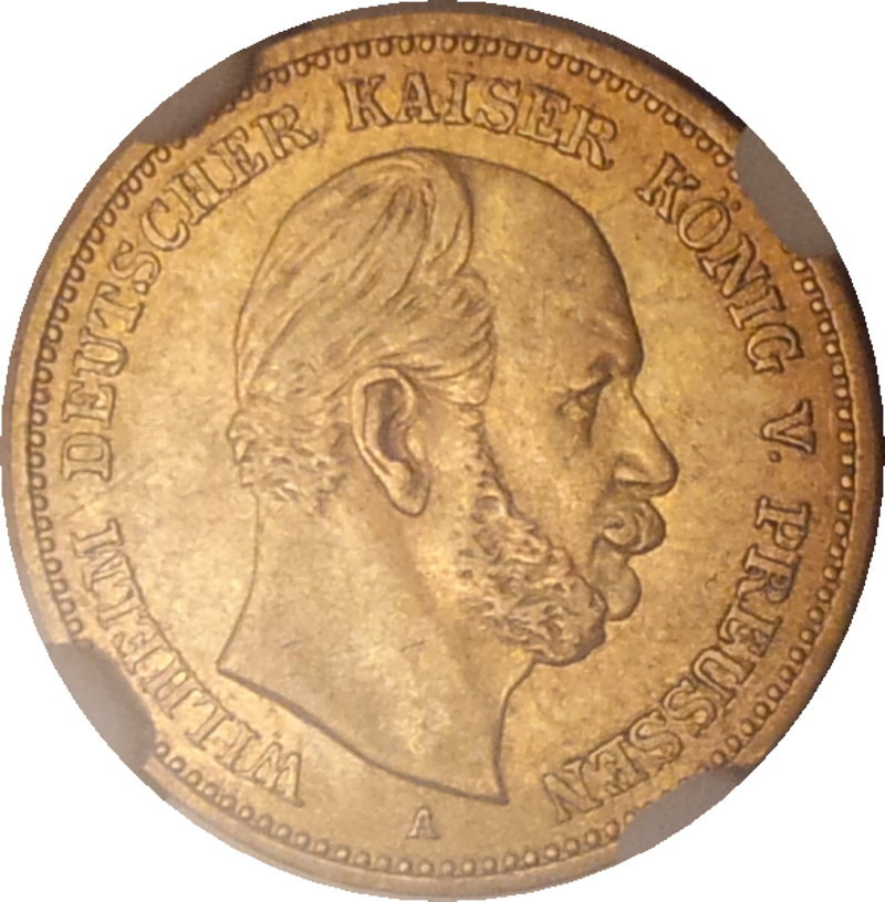 1877 A German States Prussia Five Mark Obv.JPG