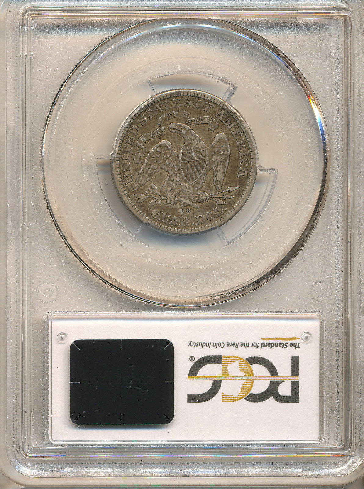 1877 CC 25C QUARTER DOLLAR - SEATED LIBERTY, MOTTO PCGS XF40 30683506 CAC Rev Slab Seller.jpg