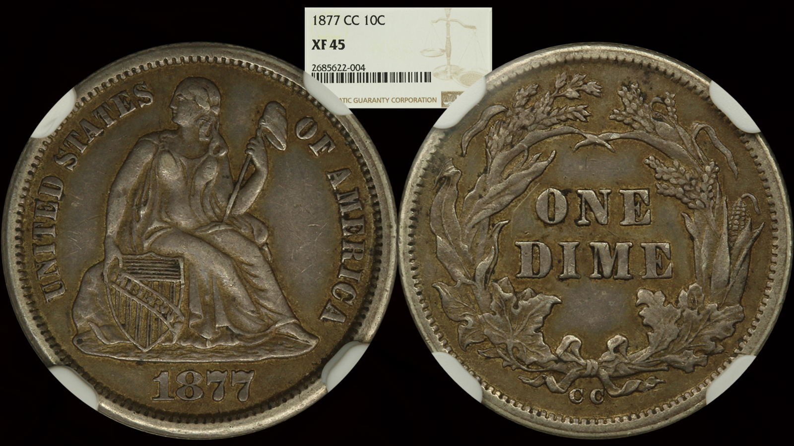 1877-CC Seated Liberty Dime NGC XF45.jpg