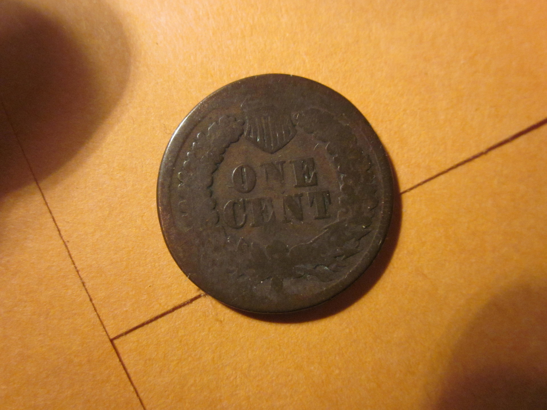 1877 Indian Head Cent - Reverse #1.JPG