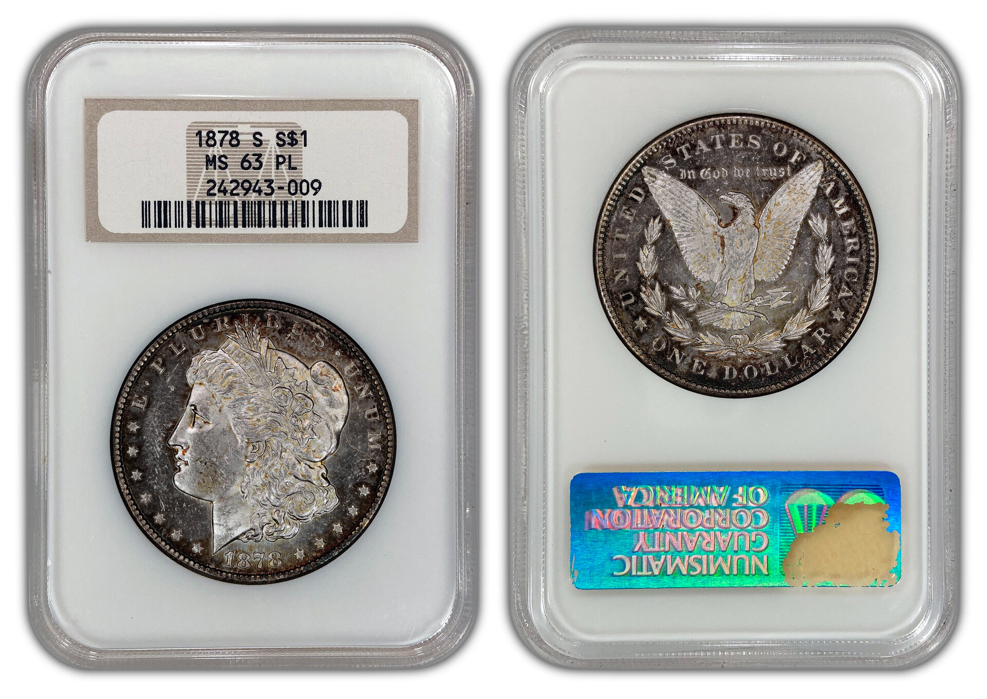 1878-S Morgan NGC MS63PL slab.jpg