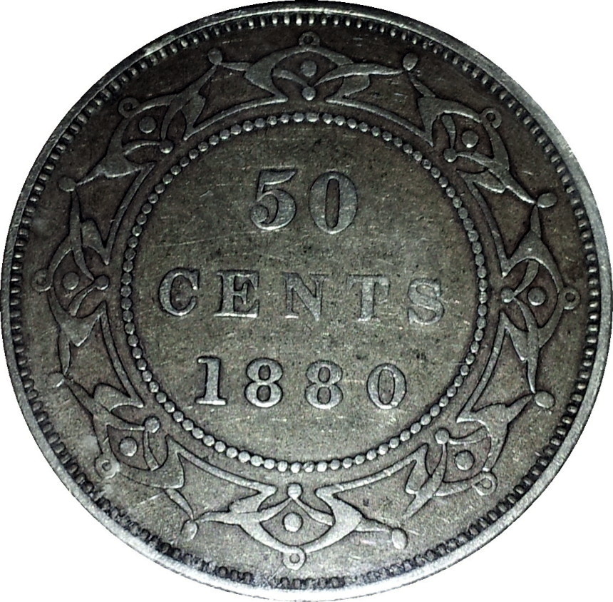 1880 Newfoundland Fifty Cent Rev.JPG