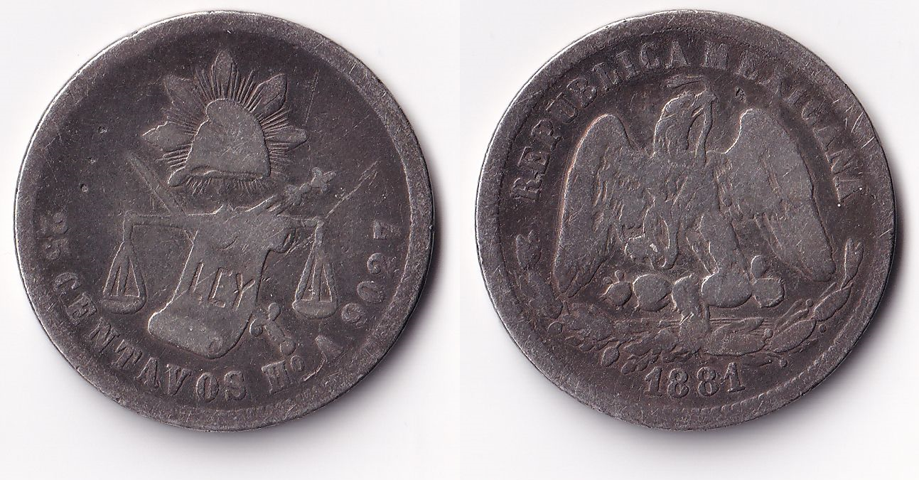 1881 Mexico 25 Centavos.png