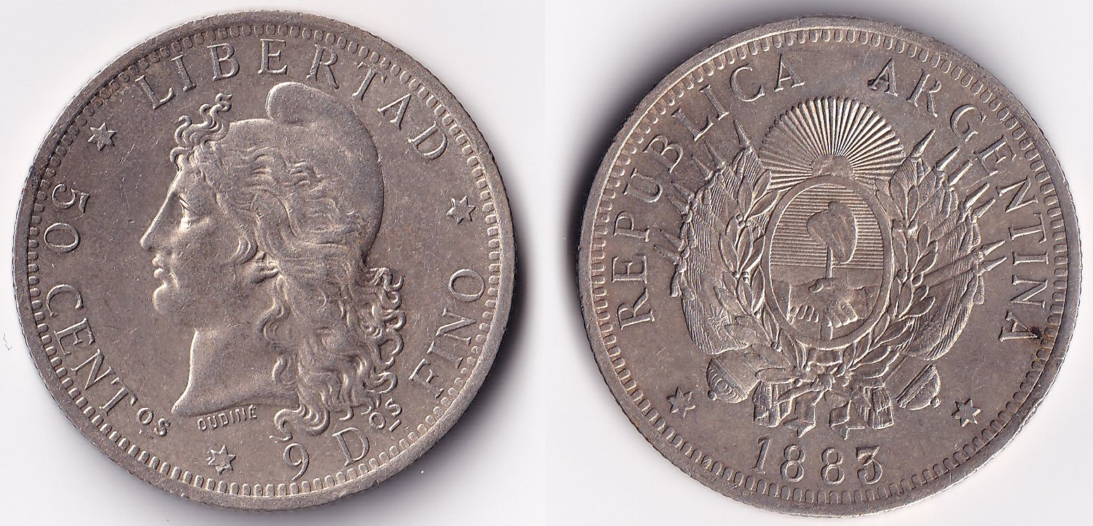 1883 Argentina 50 Centavos.png