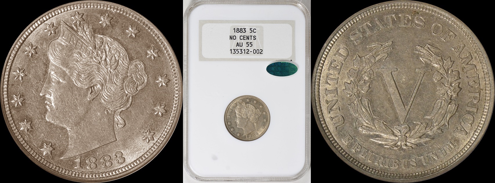 1883 Liberty Nickel No CENTS NGC AU-55 CAC OH 3-horz.jpg