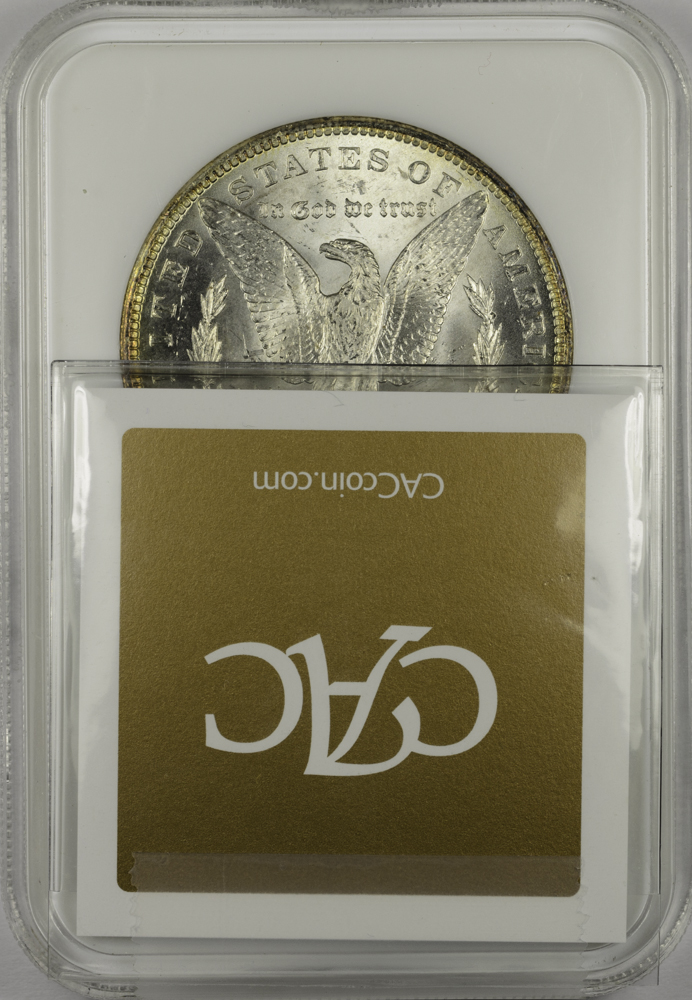 1884 O SILVER DOLLAR - MORGAN LIBERTY HEAD NGC MS 61, CAC gold! $1 Rev Slab 2.jpg