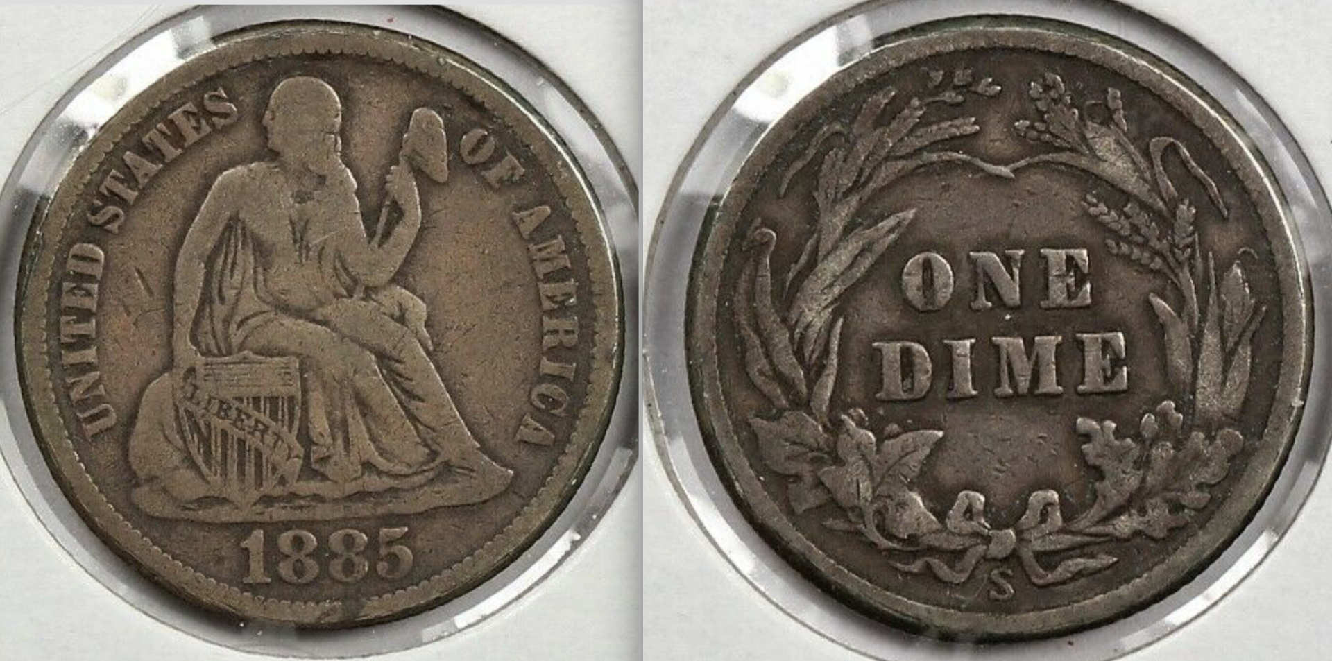 1885 S Dime Ebay 20209 FAKE (reverse of a Barber dime).png