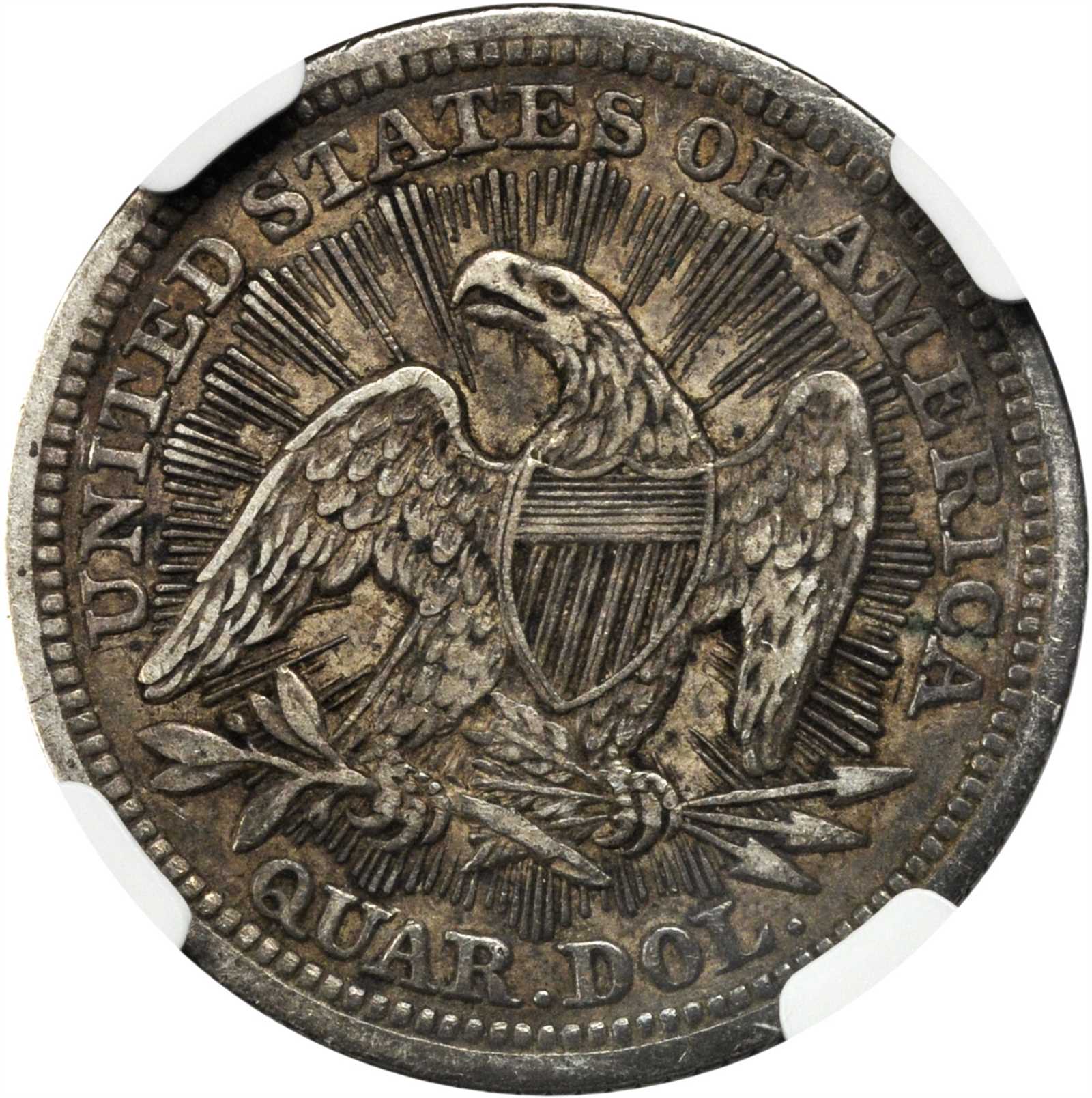 1886 10C DIME - SEATED LIBERTY, LEGEND OBVERSE PCGS MS63 18737712 CAC Rev Closeup.JPG
