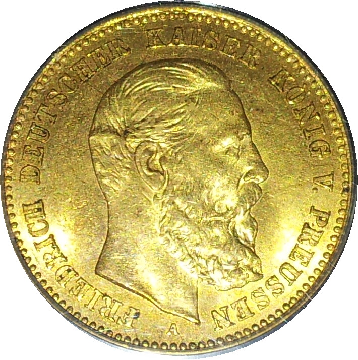 1888 A German States Prussia Ten Mark Obv.JPG