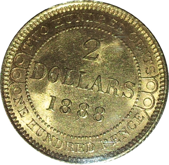 1888 Newfoundland Two Dollar Gold Obv 3 MS63 Rev.JPG