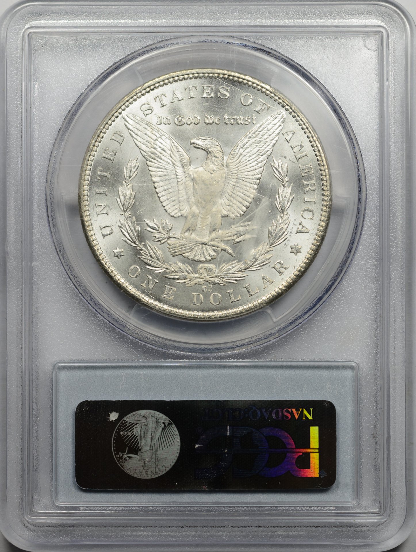 1891 CC $1 MS64 PCGS 26505402 Rev Slab.JPG