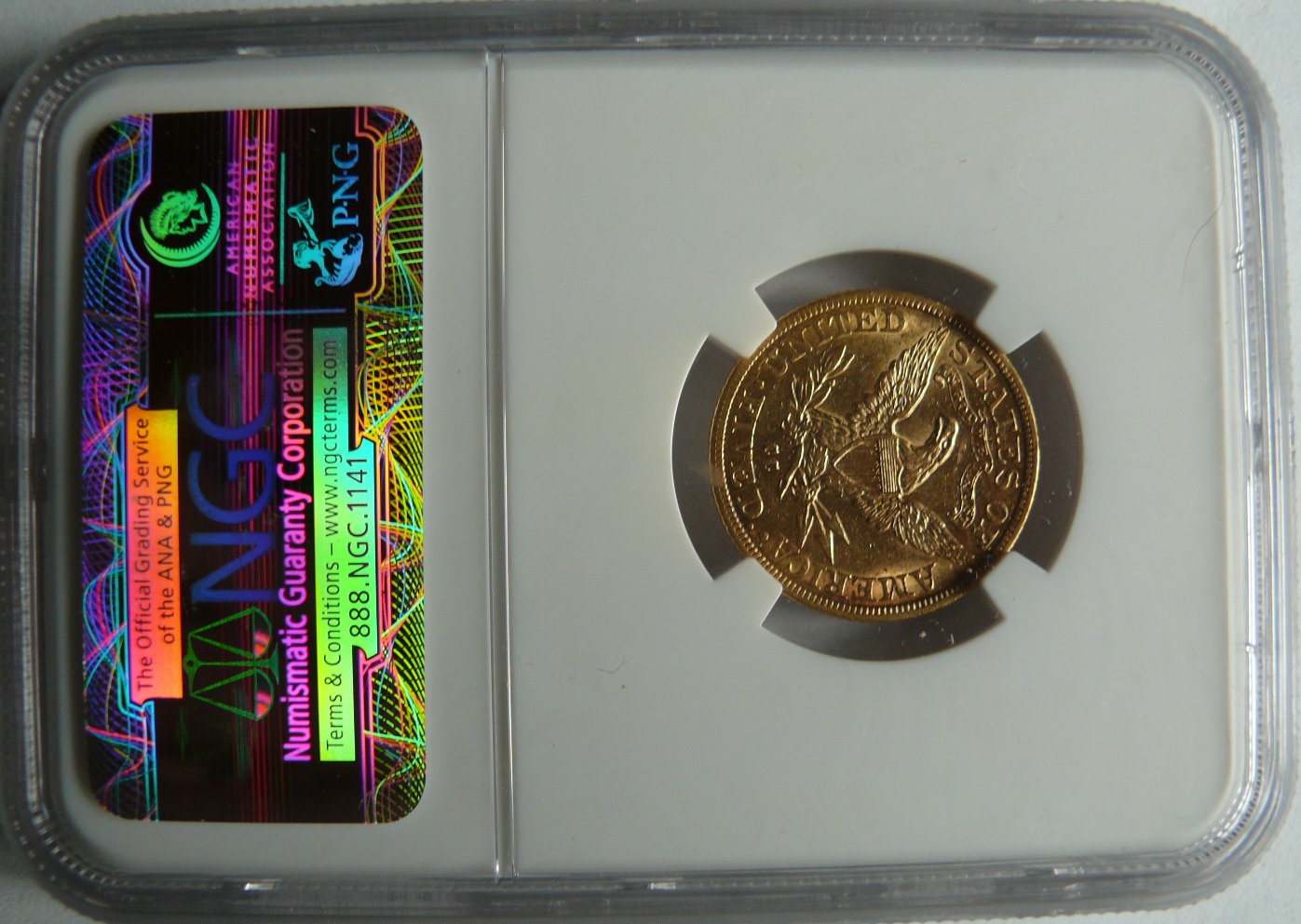 1891 CC $5 half eagle in NGC holder reverse.jpg