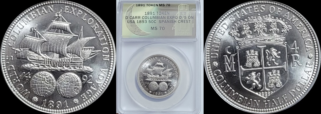 1891 Columbian Spanish Crest MS70 1a-horz.jpg