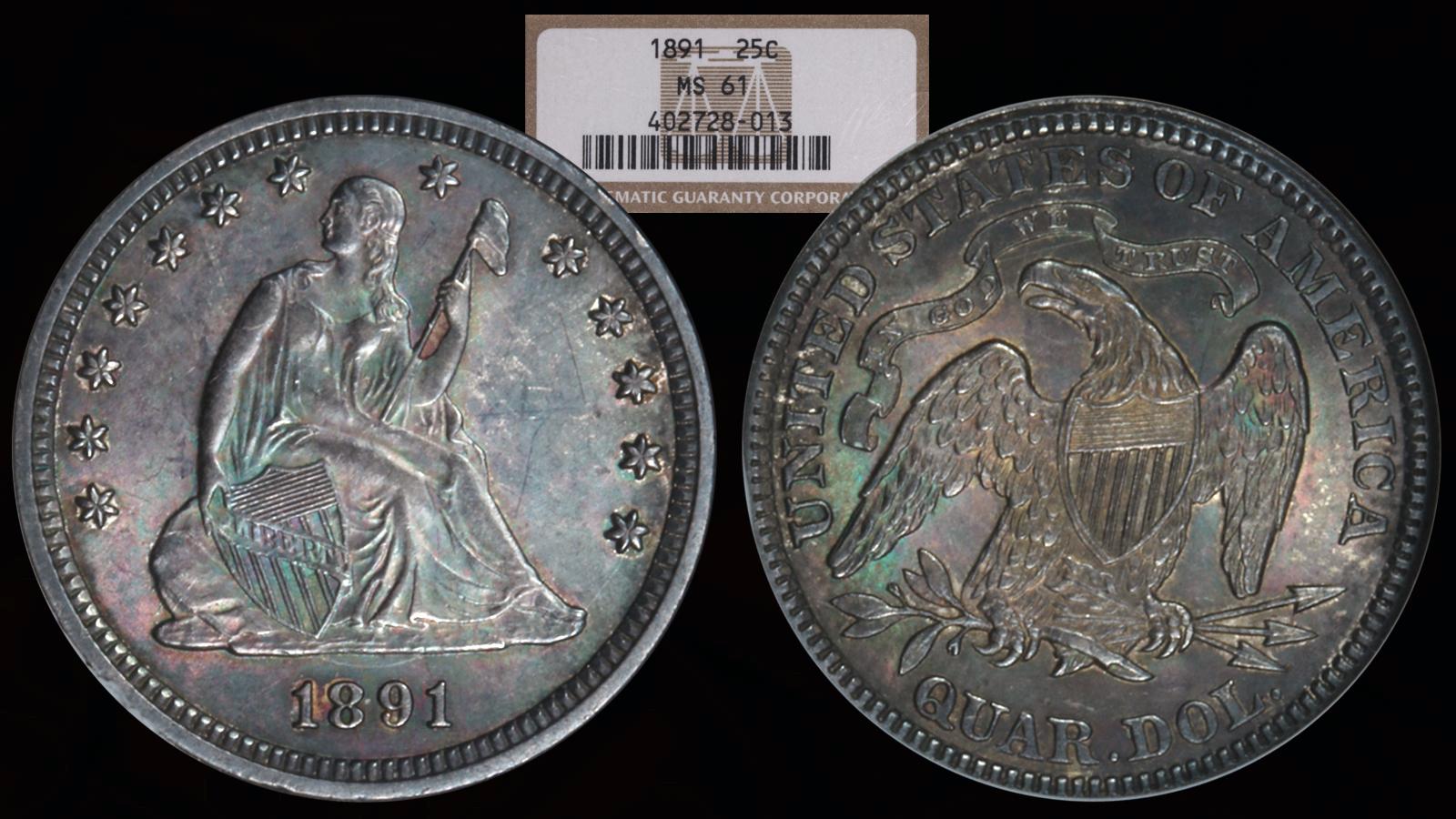 1891 Seated Quarter NGC MS61 _2.jpg