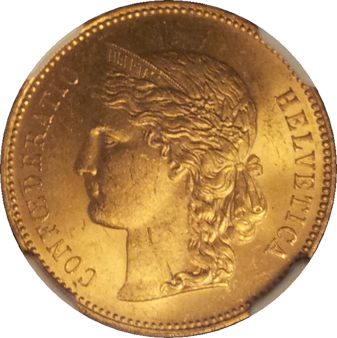 1895 B Switzerland Gold Twenty Francs Obv.JPG