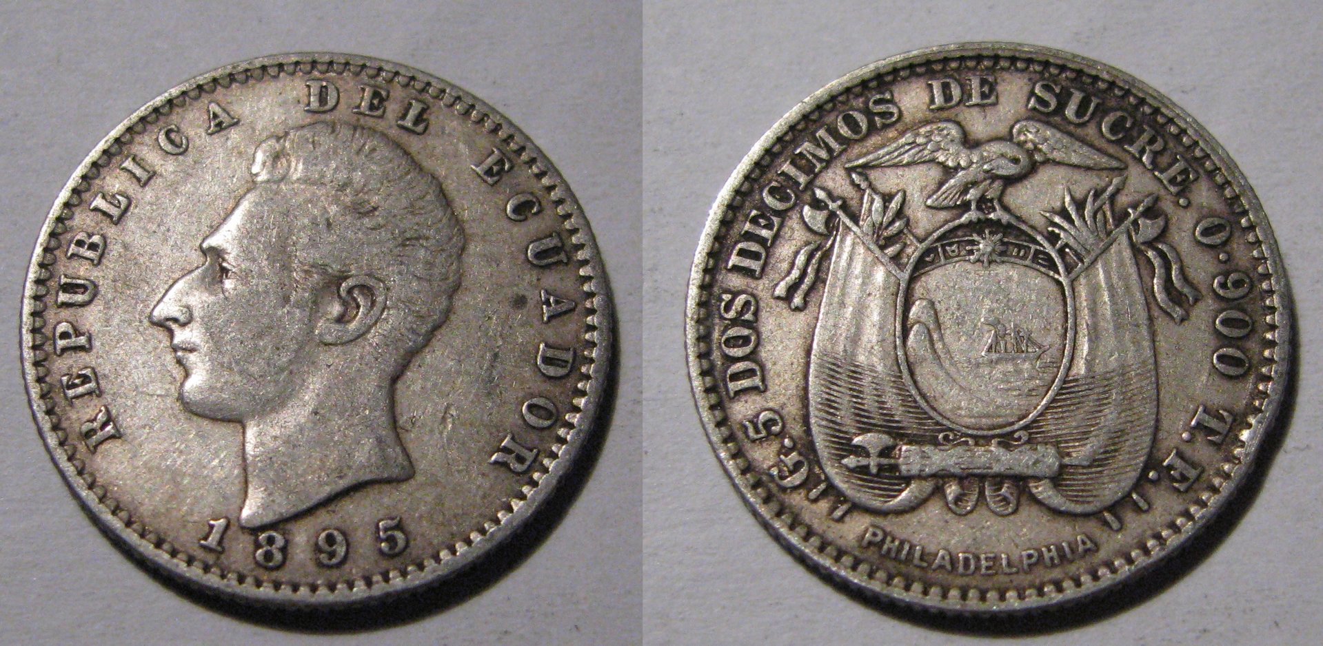 1895 Ecuador 2 Decimos.jpg