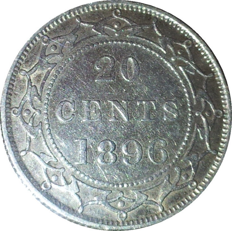 1896 Newfoundland Twenty Cent Large 96 Rev.JPG