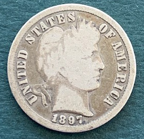 1897 Barber Dime Obverse.jpg