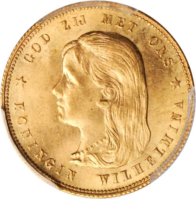 1897 Netherlands 10 Gulden MS64 Obv.jpg