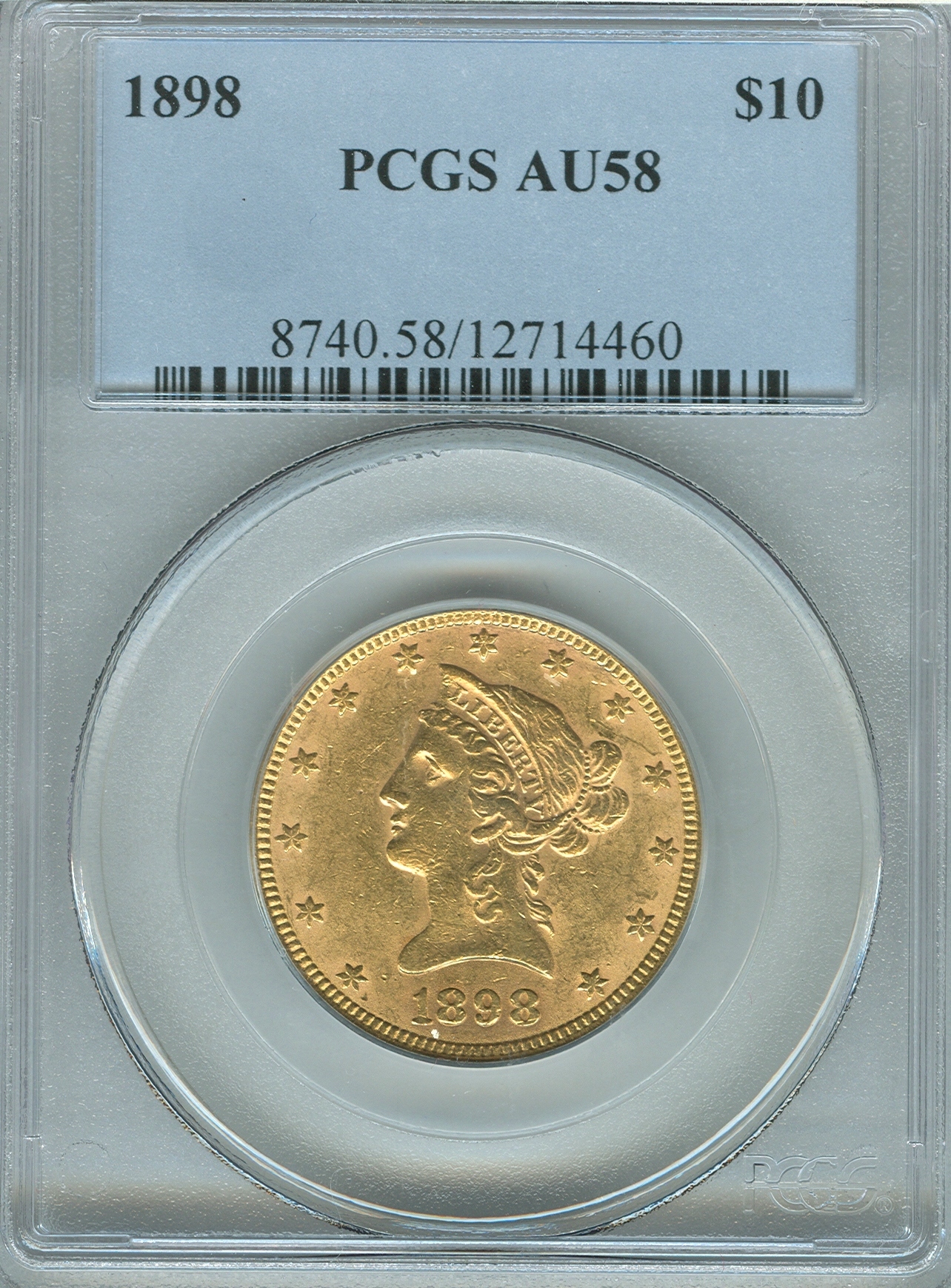 1898 $10 Liberty Gold 12714460 PCGS AU58 Slab Obv.jpg