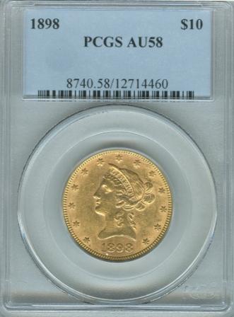 1898 $10 Liberty Gold 12714460 PCGS AU58 Slab ObvW.jpg