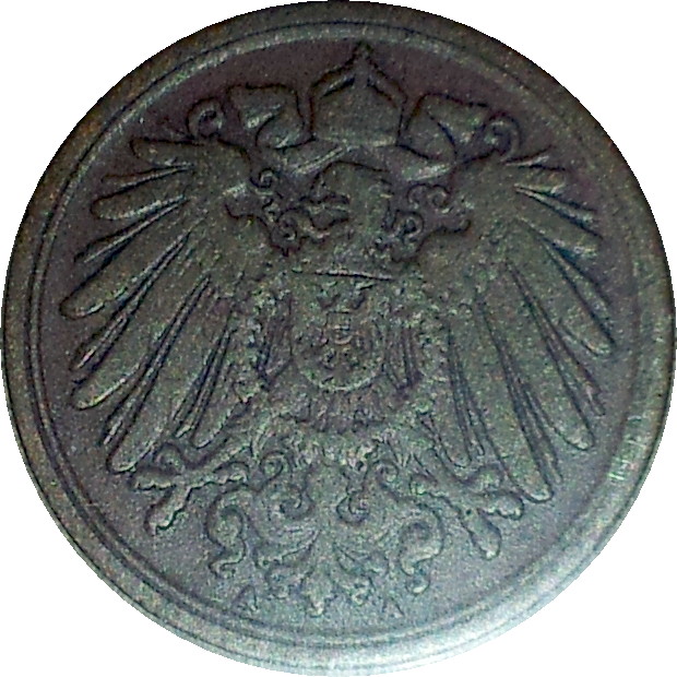 1898 A German Empire One Pfennig Rev.JPG