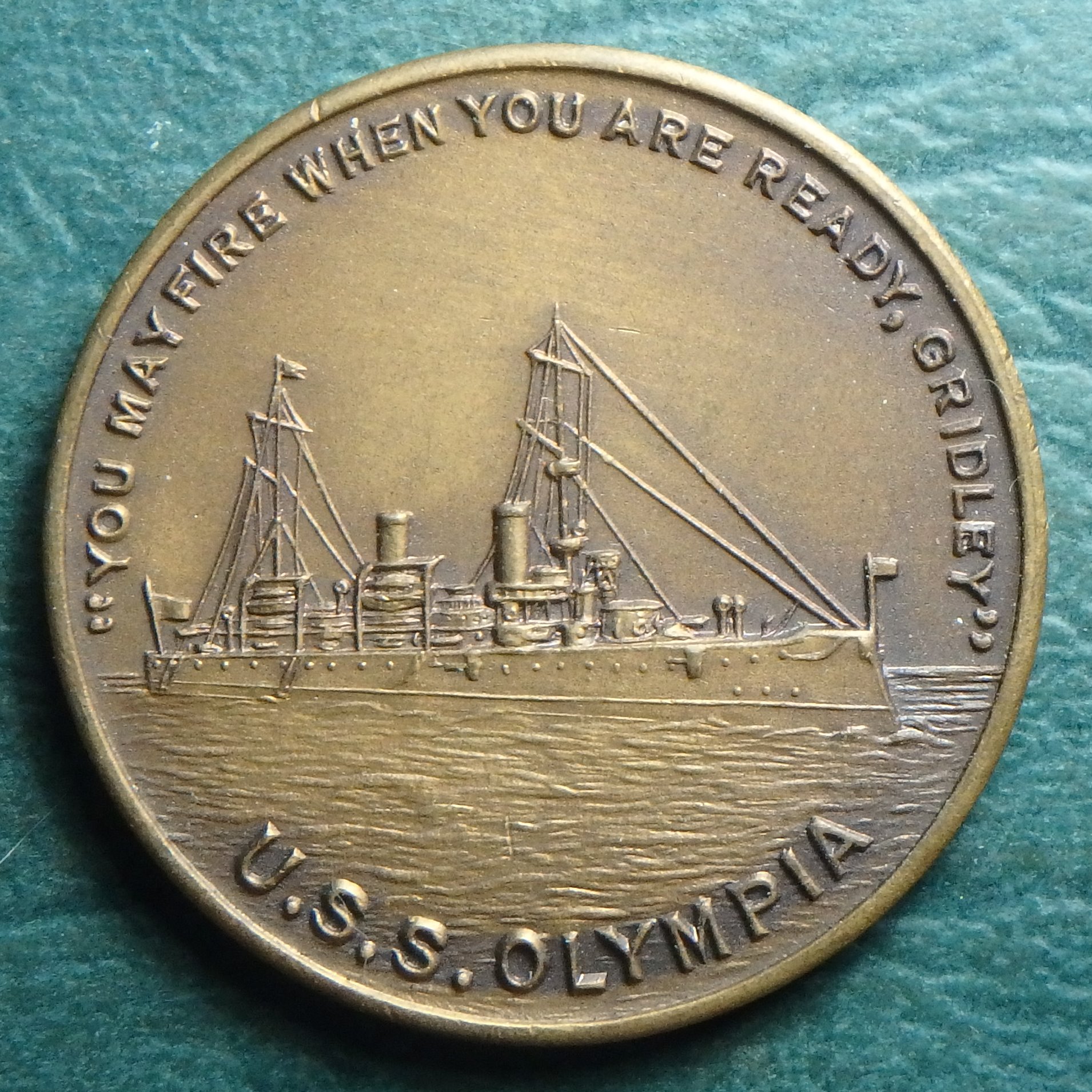 1898 USS Olympia obv.JPG